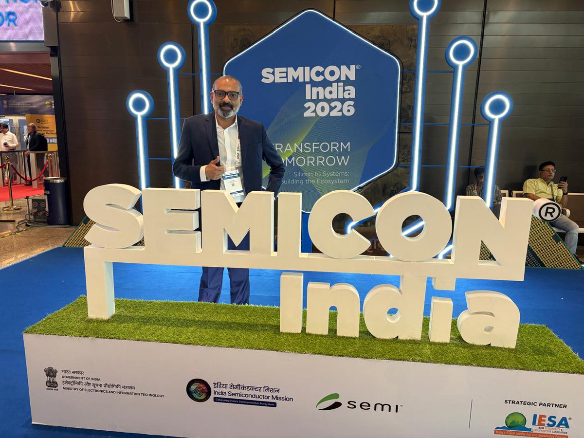 ReReldanIndia's tweet photo. Great two days at SEMICON India 2026. As India builds its semiconductor ecosystem, precious metals recovery must be part of the story. We help manufacturers protect value and turn residues into resources.
#SEMICONIndia2026 #PreciousMetalRecovery #Refining #ReReldan https://t.co/Dz5vCf2cxj