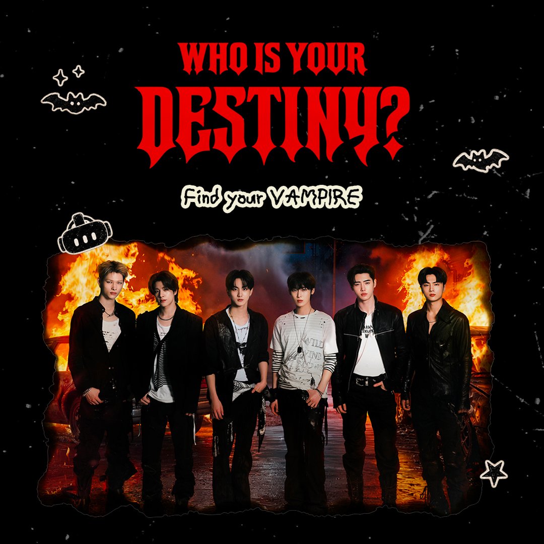 AMAZE_KR's tweet photo. <ENHYPEN VR CONCERT : DESTINY>

❤️‍🔥𝐃𝐞𝐬𝐭𝐢𝐧𝐞𝐝 𝐕𝐚𝐦𝐩𝐢𝐫𝐞 𝐓𝐞𝐬𝐭❤️‍🔥

당신의 운명의 뱀파이어는? 
#DESTINY 의 여정을 통해 확인해보세요
🔗https://t.co/knczIgtfXk

💥결과 공유 이벤트💥
운명의 뱀파이어 테스트 결과를 #엔하이픈_VR콘서트 
#DESTINY #데스티니 해시태그와 함께 공유해주세요 

🗓️~26.09.30(수)까지
🎁VR콘서트 관람권 1매
📌총 10명 개별 DM 당첨 안내

#ENHYPEN #엔하이픈 #ENHYPEN_VRConcert 
#VR콘서트 #브이알콘서트