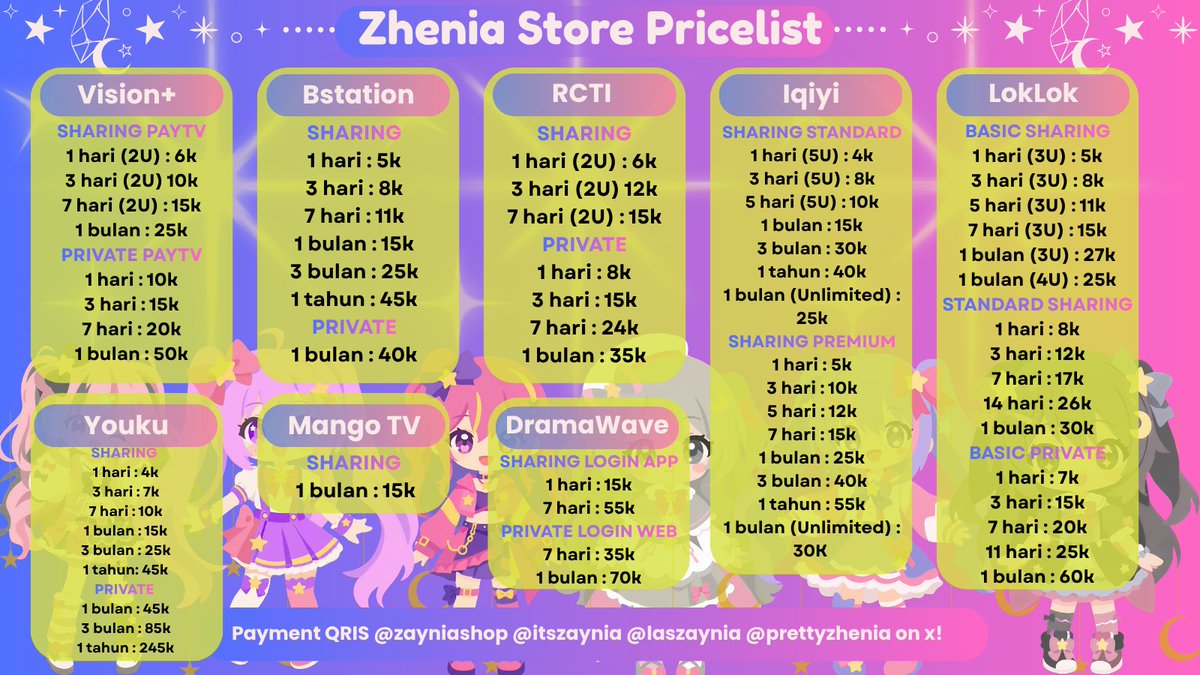 itszaynia's tweet photo. NEW PRICELIST https://t.co/b8Sr0V6lgn