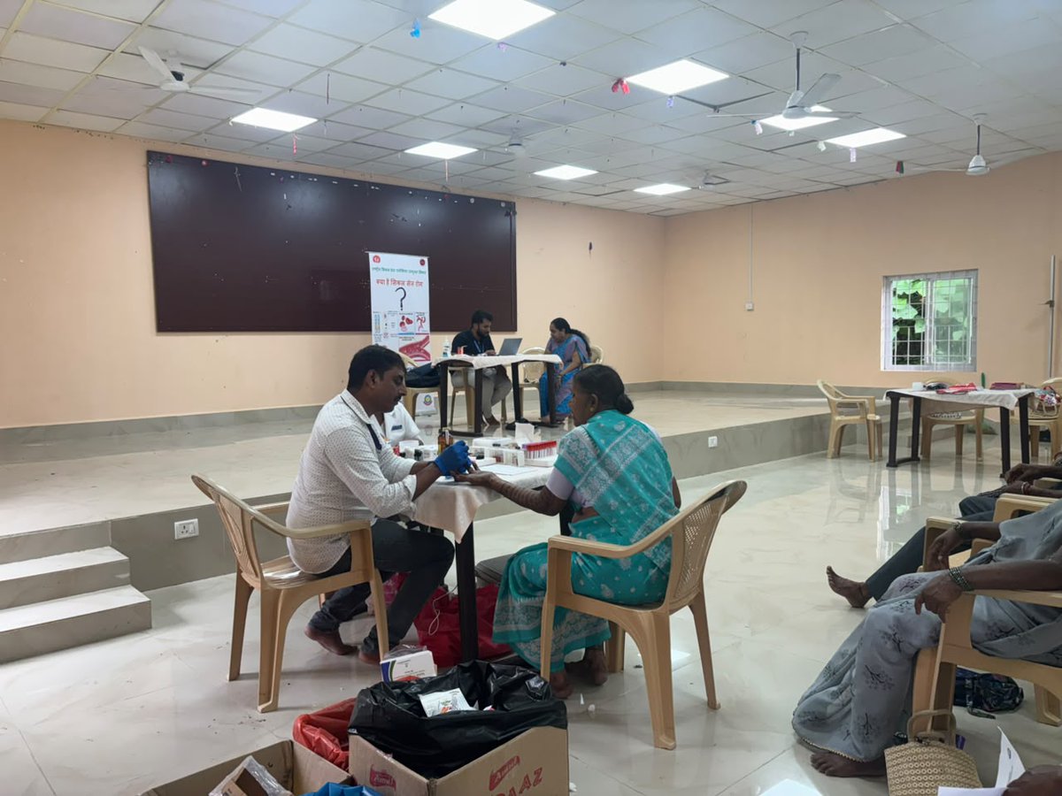 icmrrmrcsvp's tweet photo. Sickle Cell Anaemia Screening Programme 🩸

A Health Camp-cum-Screening Programme for Sickle Cell Anaemia was conducted under the National Sickle Cell Anaemia Elimination Mission  in collaboration with @Healthandaman , at Zilla Parishad Community Hall, Miletilak, on 20.09.2026. https://t.co/8w2aqShJ7i