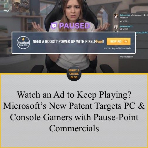 mochiflower720's tweet photo. Microsoft patented a system to freeze PC/console games at natural pause points to show ads. Watch a commercial, earn "ad-free playtime credits." 🛑🎮

With rumors of an ad-supported Game Pass tier too, would you trade ad breaks for cheaper games? https://t.co/7MrDYAoHof