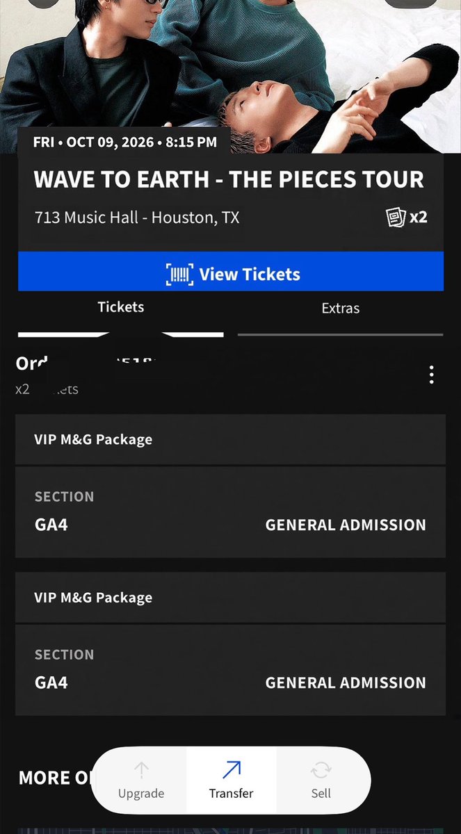 GamSoodwin's tweet photo. Wts wave to earth two(2)VIP M&G Package
Houston/Dallas
Rfs: my friends are unable to attend due to rescheduled appointments!
— !! dm with price !! , not going below fv. i have previous selling proofs
Please dm if interested Ty:)
#wavetoearth #w2e #wts https://t.co/jf2X77KORF