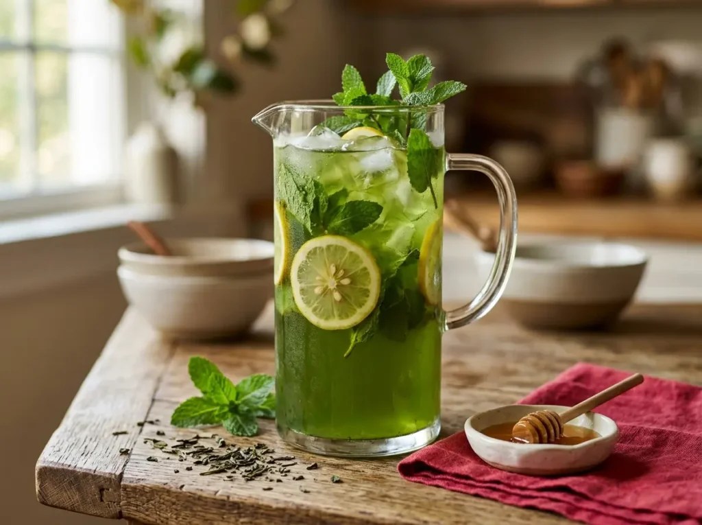 ElaneHacke2e7's tweet photo. Iced Green Tea (5 Ways)

Steep green tea in hot water for 2 minutes to prevent bitterness, then pour over ice. Sweeten with honey or apple juice while warm, and add mint or lemon for a fresh, refreshing boost. https://t.co/faXvujZDq6