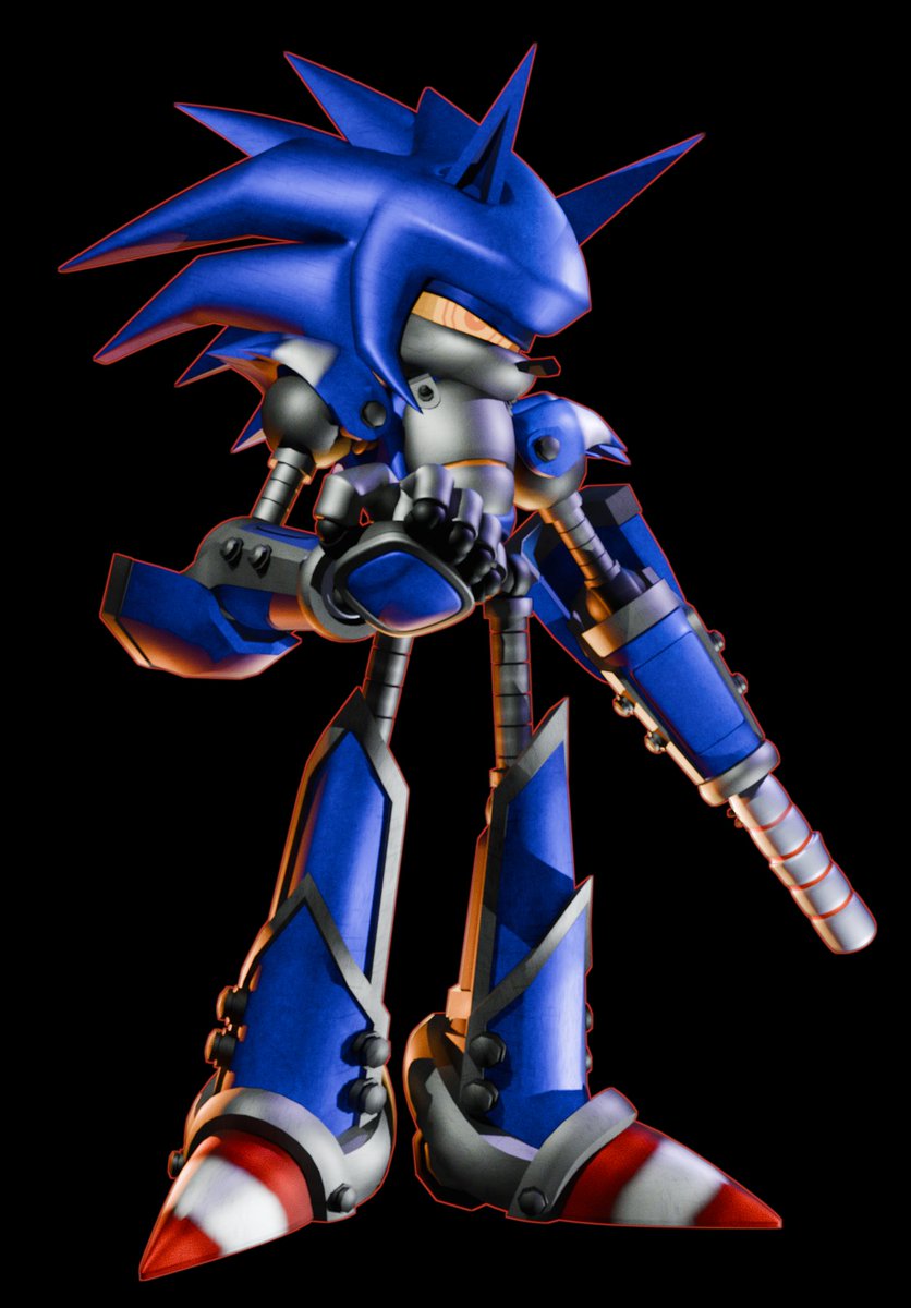 Vapor_Main's tweet photo. Mecha Sonic MK2 Renders I did for Sonic: Killstream just now https://t.co/gGuQqpunMS