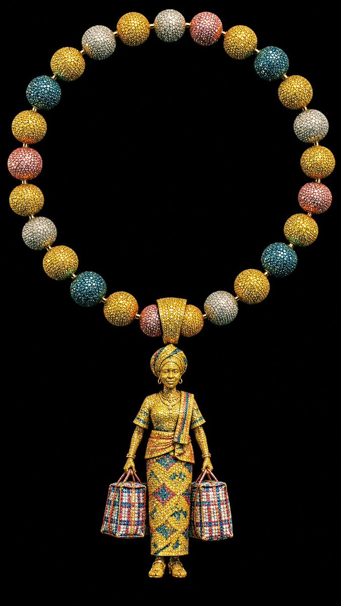 MrDontoh's tweet photo. Reimagining pieces.

YAA ASANTEWA / AUNTIE ESI.
Necklace.
Not for sale.
Concept only. https://t.co/TZ9ZbjHBi6
