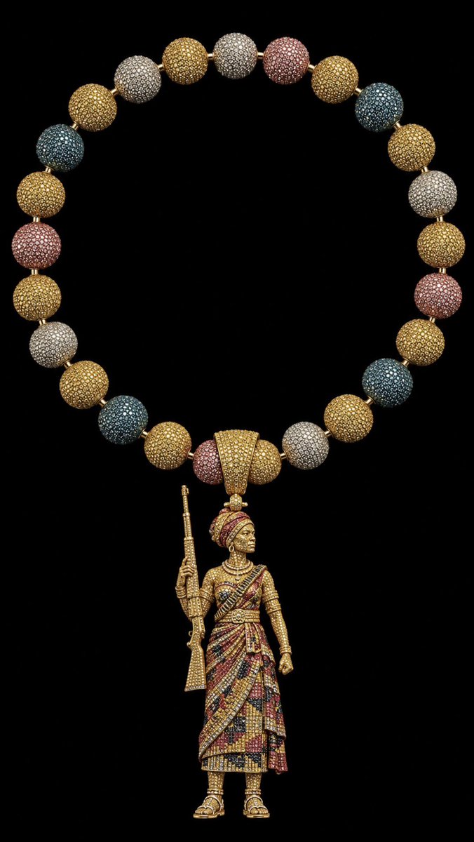 MrDontoh's tweet photo. Reimagining pieces.

YAA ASANTEWA / AUNTIE ESI.
Necklace.
Not for sale.
Concept only. https://t.co/TZ9ZbjHBi6