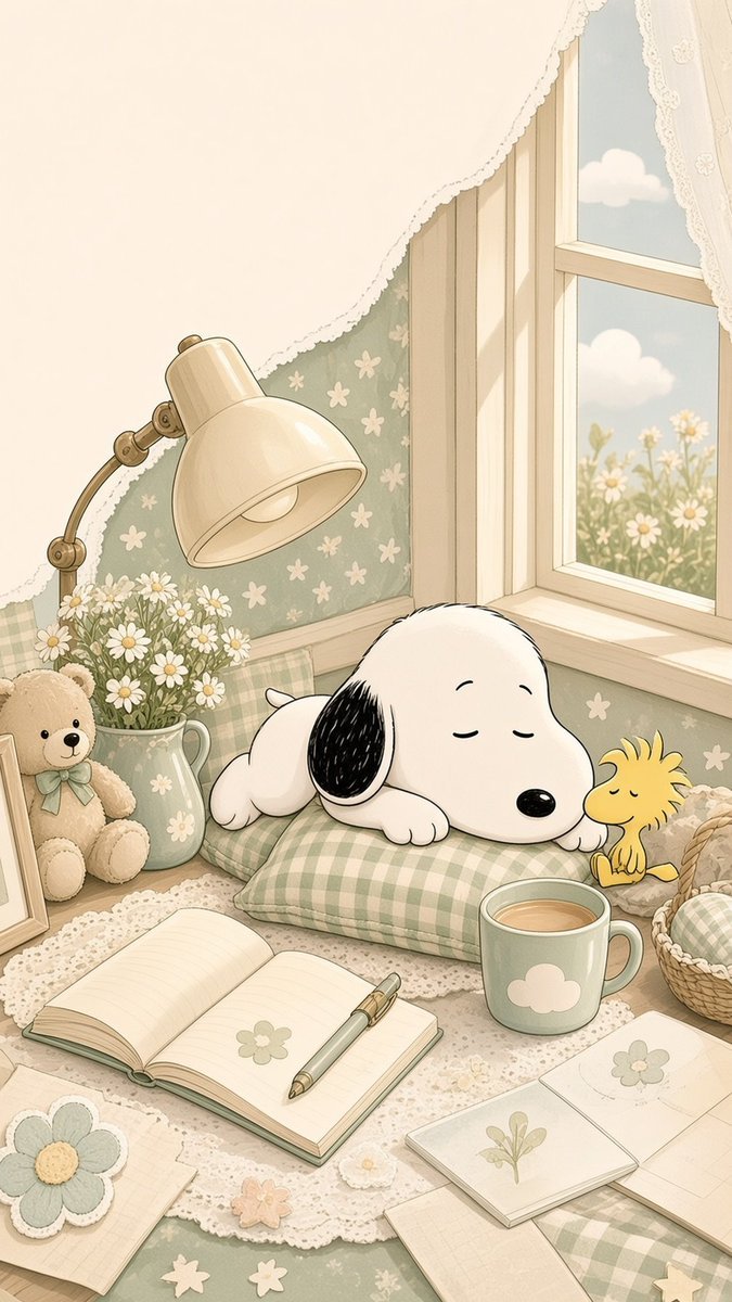 SnoopyWallpaper's tweet photo. Snoopy’s Peaceful Afternoon Nap https://t.co/MTHmaQs5pd