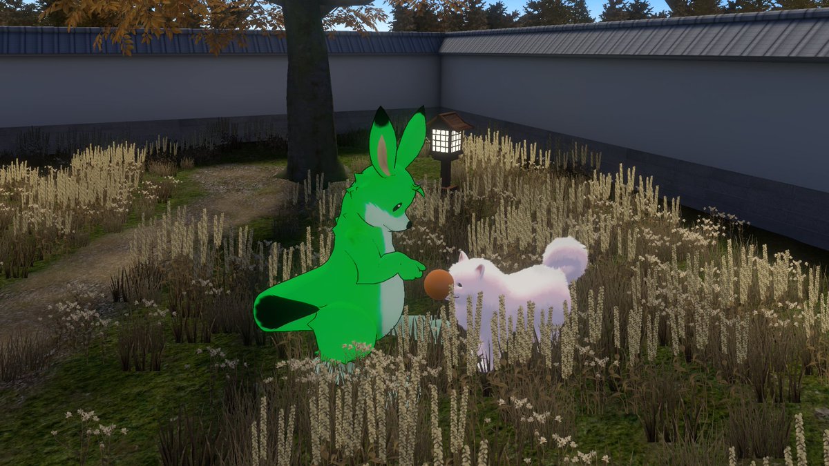 Alpa_VRchat's tweet photo. 朝早々からVRC起動して犬とふれあうワールドで遊んでた
#VRchat https://t.co/nCrt0tQuBK