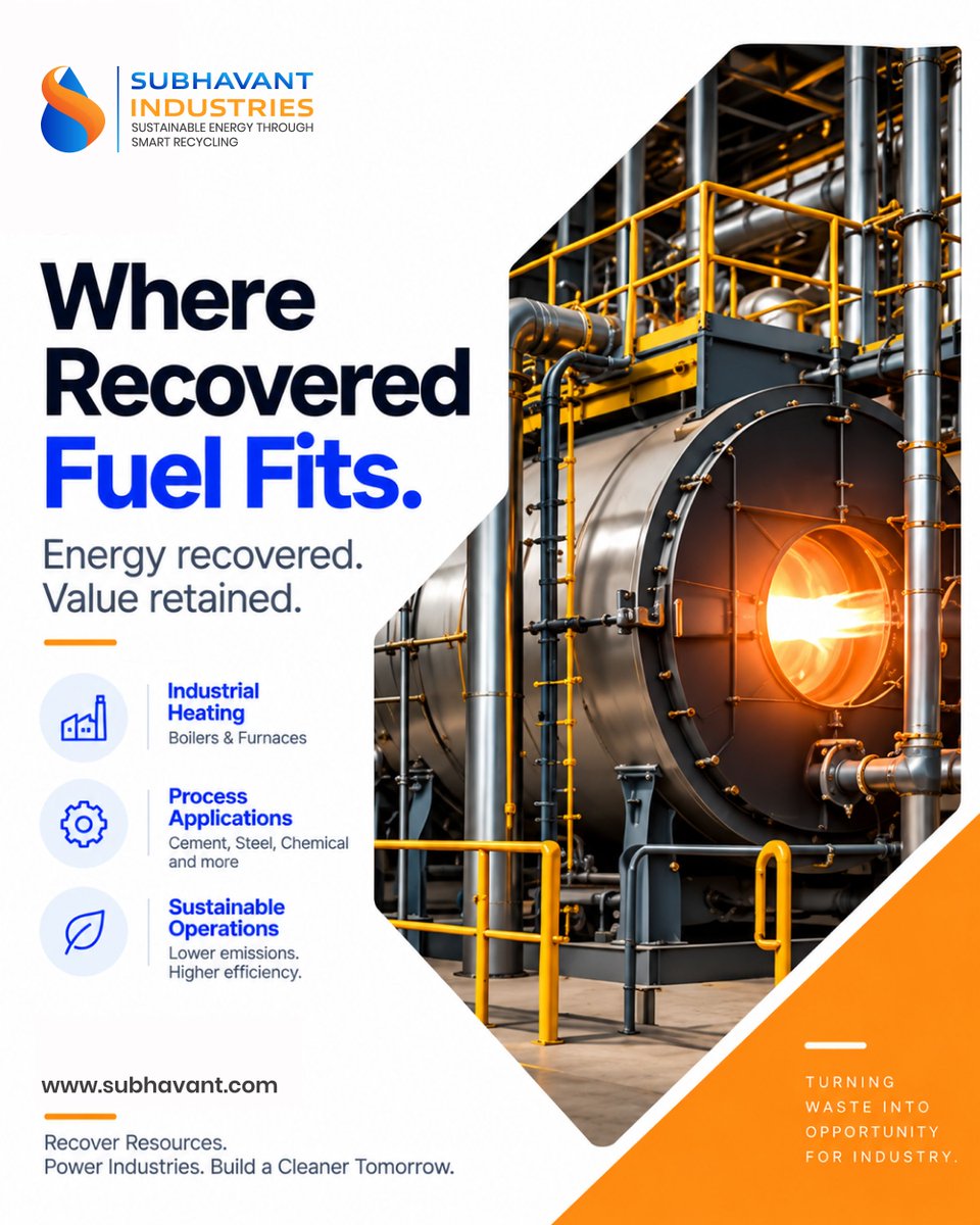 subhavant's tweet photo. Subhavant Industries is advancing recovered-fuel solutions for industrial heating and process applications, supporting efficient resource recovery and more sustainable industrial operations.

#subhavant #subhavantindustries #recoveredfuel #industrialheating #processapplications https://t.co/4nakUpOKZ4