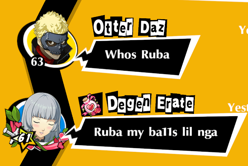Screenments's tweet photo. Great things going down in P5X Chat https://t.co/WQxD5jQ3vi
