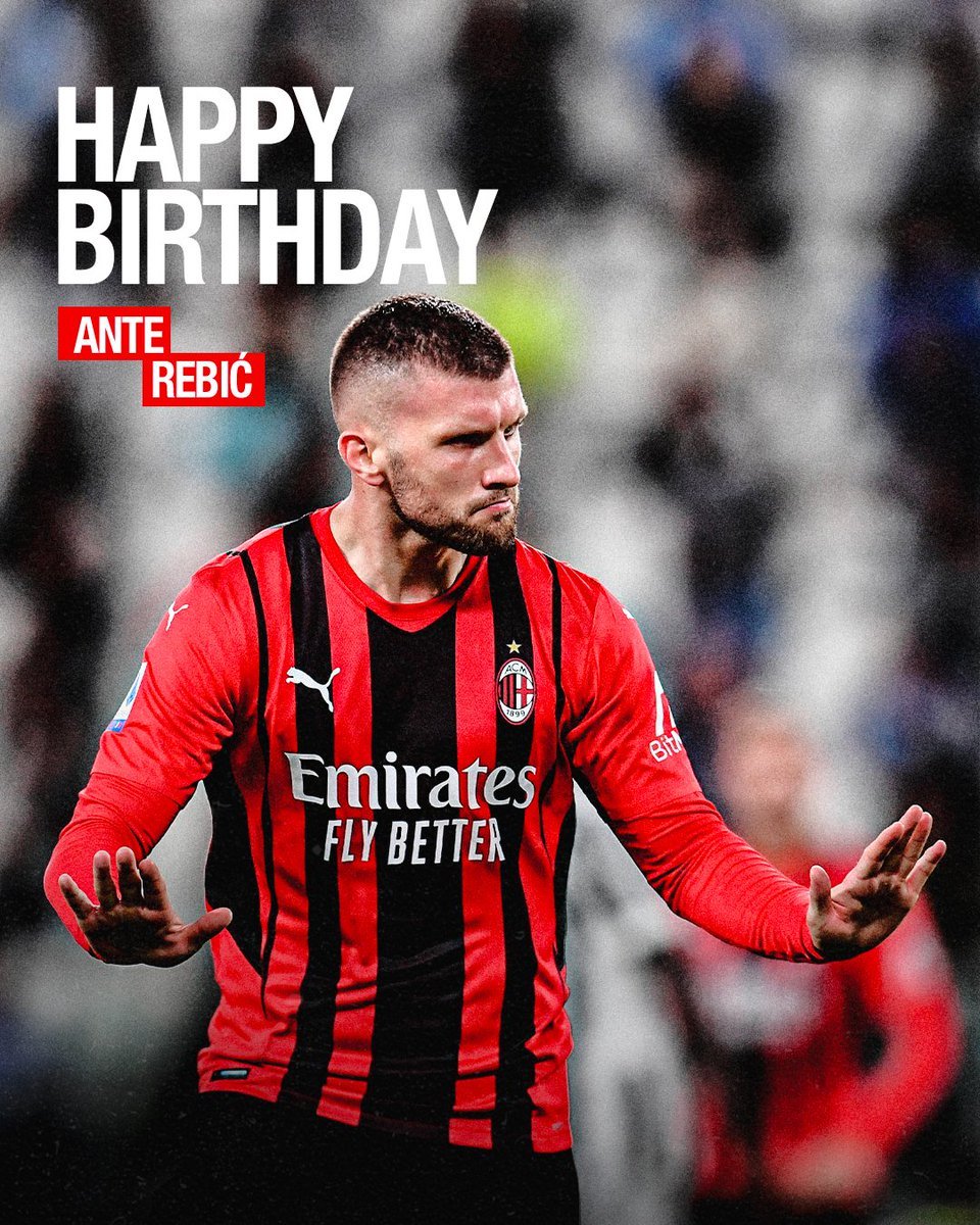 AyobBig's tweet photo. 🚨🎂 بطل السكوديتو بالقميص الأحمر والأسود! 🇭🇷🔴⚫️

نادي ميلان يهنئ مهاجمه الكرواتي السابق أنتي ريبيتش بمناسبة عيد ميلاده! 🎉🥳

كل التوفيق لك دائماً يا أنتي! 💪❤️🖤

#Rebic #ACMilan #SempreMilan #ForzaMilan https://t.co/mJv0mj1sZL