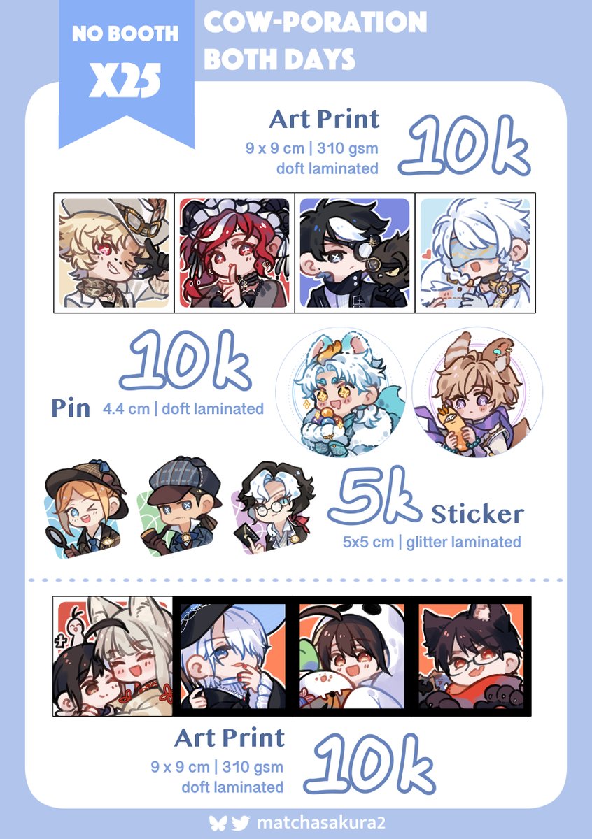matchasakura2's tweet photo. ❤️/🔃 are appreciated
Matchasakura2's OTS CF23 Catalogue

📍Cow-Poration X25ab
📅 Both Days
📕 IDV, Link Click, Yohaji, WTNL (trade), Baxian (trade)

#CF23catalogue #CF23 https://t.co/WA6ZUoTJIE