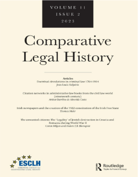 legalhistory's tweet photo. Comparative Law and Comparative Legal History: A CLH Dialogue https://t.co/Pa1D6EWAL0 https://t.co/TS3F1A7gwB