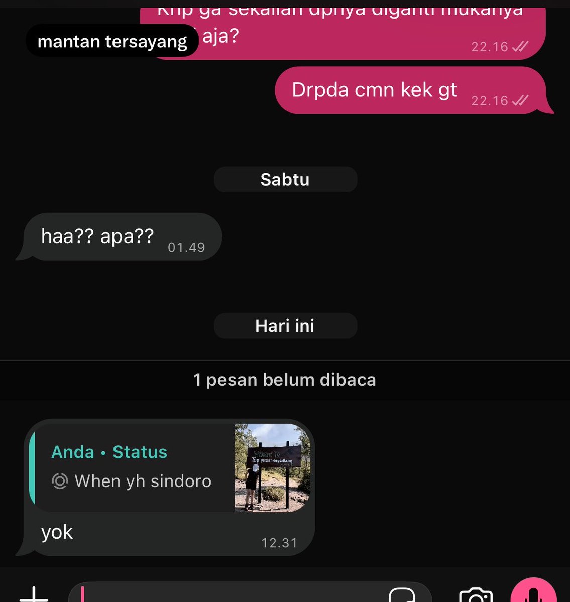 typagirllll's tweet photo. dia blm moveon sm mantannya, masih ngode pasang dp tiktok isinya inisial mantan dia, udah kesel bangetttttt, tapi kalo dia reply story ku atau chatt aku, GATEL BGT NI TANGAN MAU BALESSSSS 
EMANG PQ https://t.co/dCeA8KRI7Z