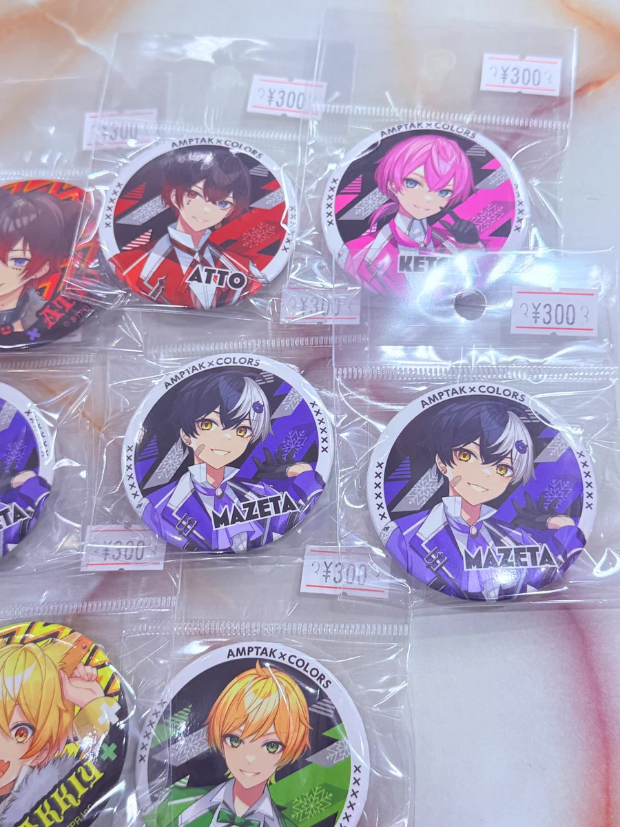 AMPTAK×COLORS あっきぃ 缶バッジ 11個セット アニメグッズ ホビー とれおふ 奈良店 on X: 