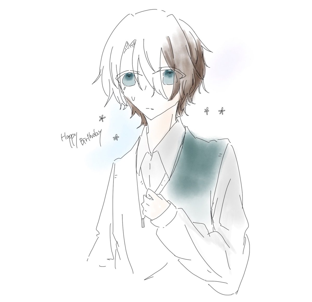 Tell__TRPG's tweet photo. おめでとうだよ謙擬……………(大遅刻)
9月19日誕生日の子です…… https://t.co/QYBtYH6dt9