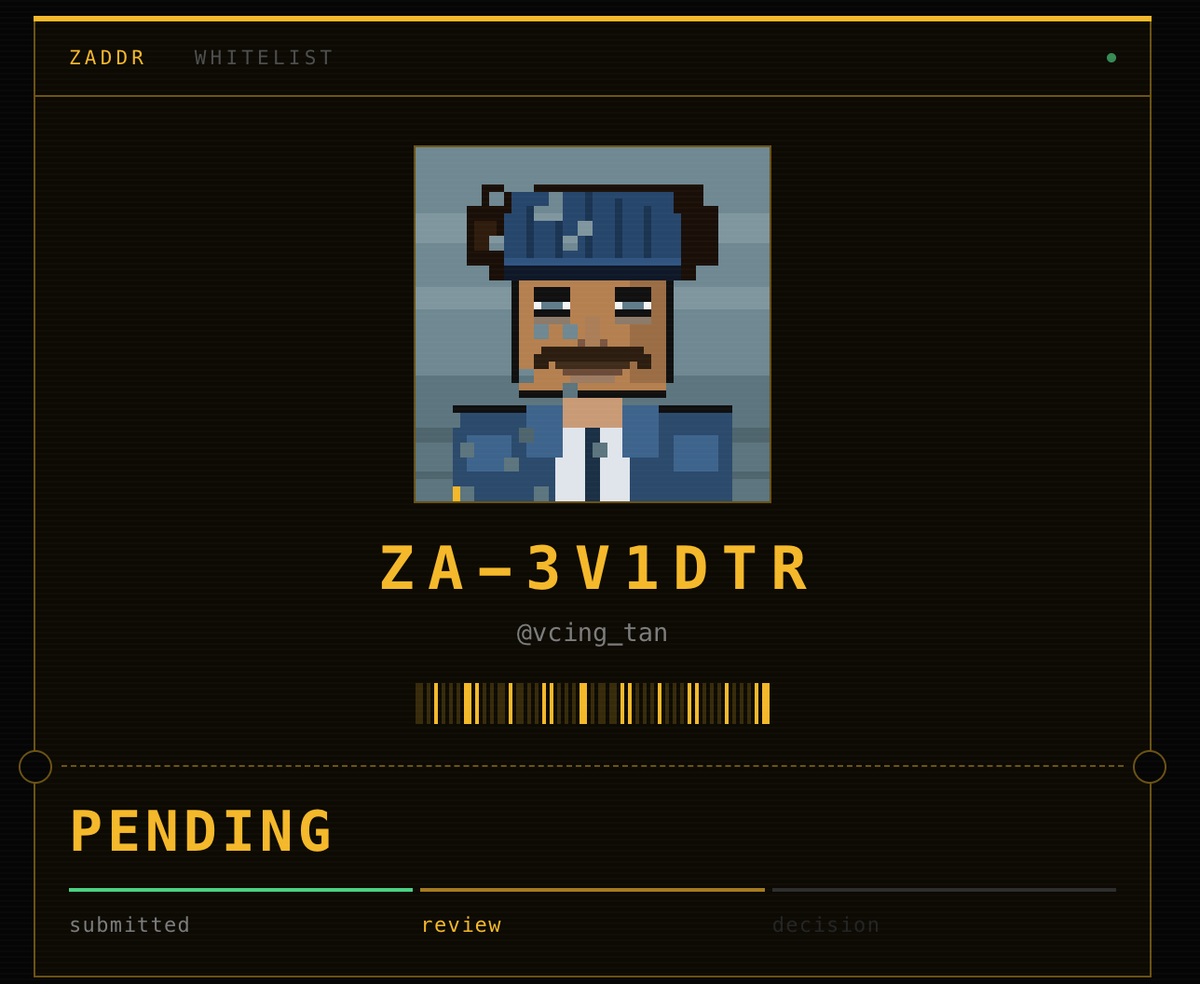 vcing_tan's tweet photo. @zaddrnet ZA-3V1DTR
still pending.
nominated from https://t.co/4S9tht5Hzd https://t.co/FtKlGhbzlt