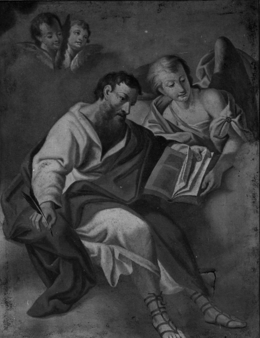 RomanoSace57080's tweet photo. "The birthday of St. Matthew, apostle and evangelist, who suffered martyrdom in Ethiopia, whilst engaged in preaching. The Gospel written by him in Hebrew was, by his own revelation, found in the time of the emperor Zeno." (Martyrologium Romanum, September 21) https://t.co/jicpDcCdPC