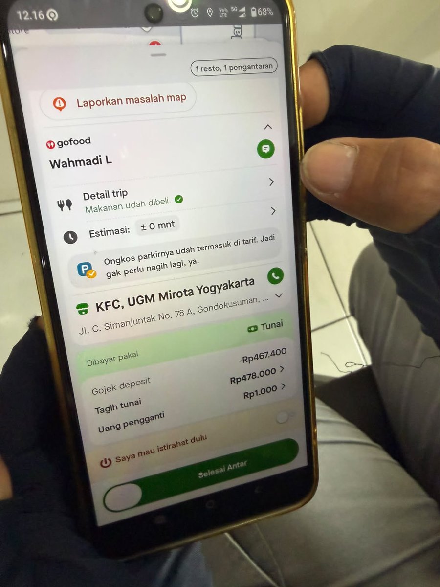 merapi_uncover's tweet photo. 21/9/2026  orderan fiktif, min 
Kantor Sya menerima orderan cod gojek senilai 478 rb padahal kami tidak ada pesanan. Ada 2 driver yg 1 500 rb setelah di cek yg pesan tidak bisa di hubungi. 
Noted : hati hati driver kalau ada orderan cod besar sebaiknya di cek dulu kasian driver gojeknya

a_setyawan25