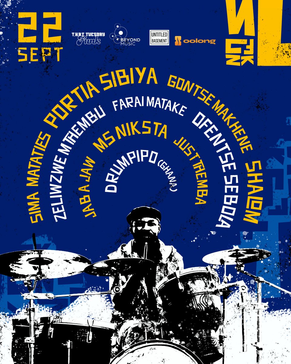 NoShadowJab's tweet photo. @TuesdayFunkJHB x Beyond Music 

🗓️ 22 September 2026 

📍Untitled Basement 

🕕 18:00 - Late 

🎟️ Sold Out! https://t.co/9ZhuAlMKP5
