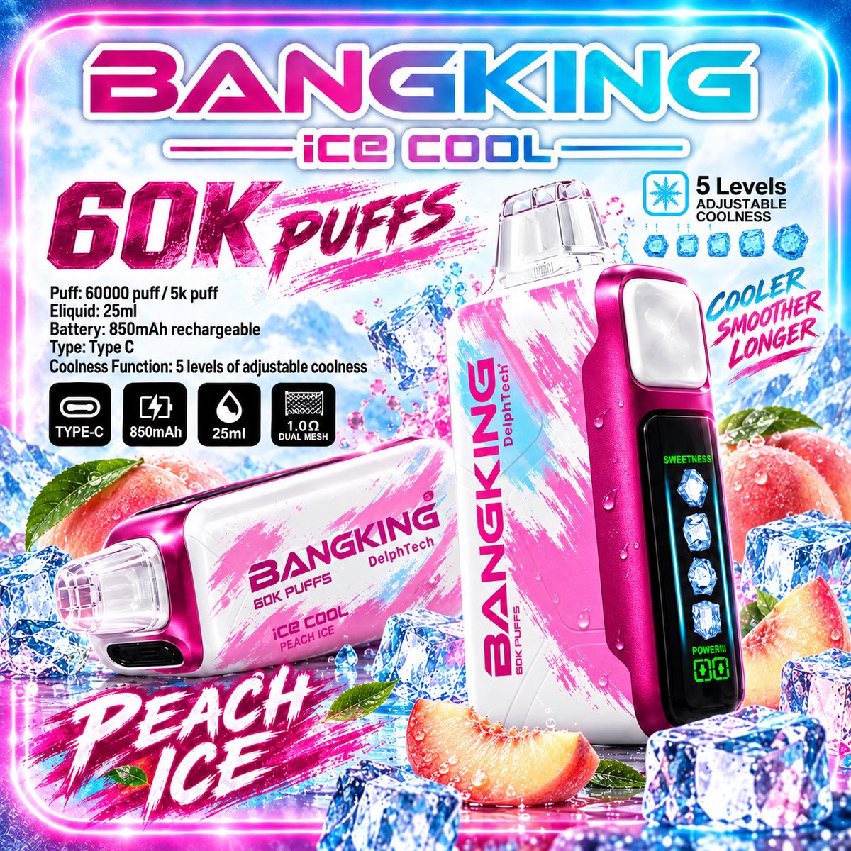 acevape_jp's tweet photo. ⭐️🎁三連休限定プレゼント企画🎁⭐️
BANGKING ICE 60K マンゴーマジック🥭
\ #ニコパフ を3⃣名に無料プレゼント🎁/

🌎参加条件：follow👤＆RT♻️
💡応募期間：9/21〜9/23

【高コスパ】1個3,980円で販売中🔥✨
🔻ショップはこちらから
https://t.co/kSASbGdaSo https://t.co/rNrLcR4VbZ