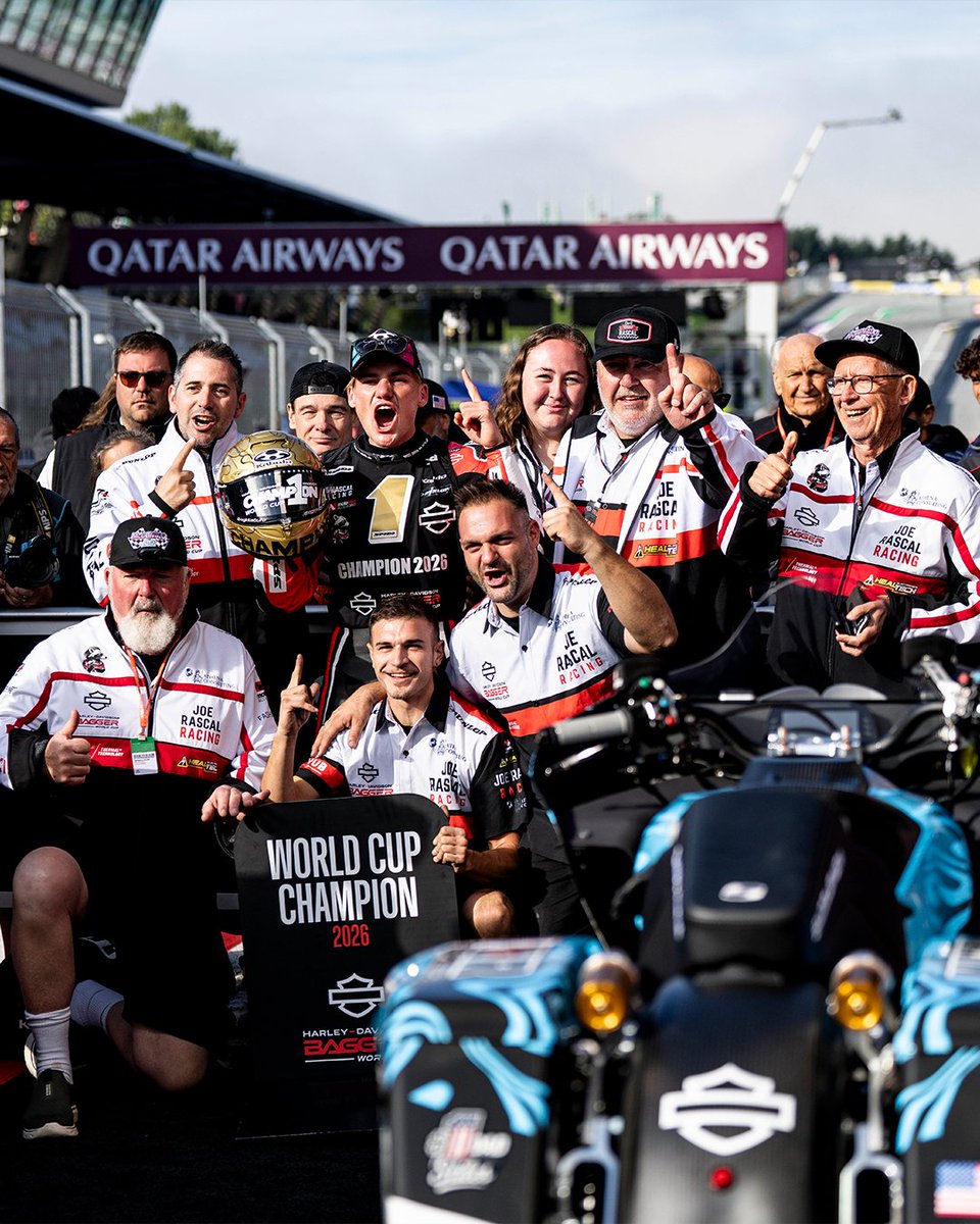 ausmotogp's tweet photo. A huge congratulations to Aussie Archie McDonald who has been crowned the FIM Harley-Davidson Bagger World Cup Champion 🏆

The 20-year-old NSW rider sealed the Championship with an eighth-place finish in the season finale, just nine points ahead of Spain’s Oscar Gutiérrez in second 👏