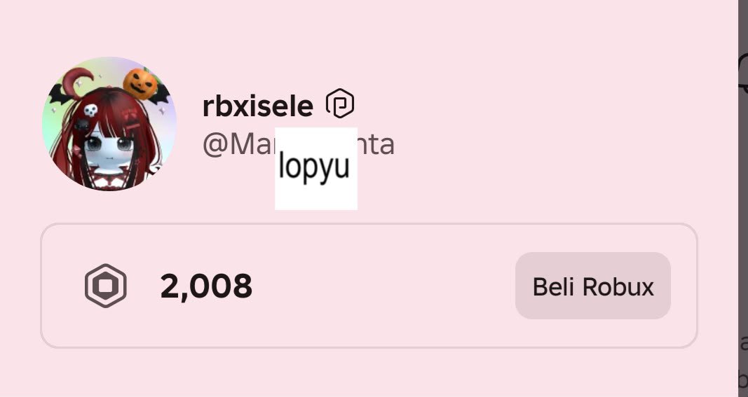 griselleya's tweet photo. 100r CUMA 14.500 lohh SEND VIA USERNAME YA 1-10 menit kirim , CEPET KAN ? KALAU PROBLEM DARI ADMIN GARANSI UANG KEMBALI , SUNG AJA ORDER VIA WA/DC ADA DI BIO
#robux #usaha #zonauang #visend #roblox #zonabelanja #belanja #uang https://t.co/VuNVyrUjmS