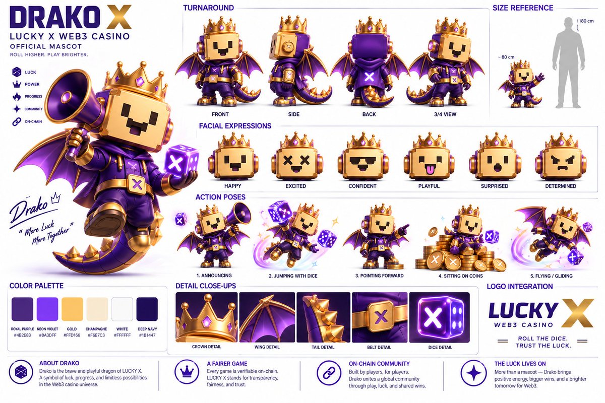 fasrerr546's tweet photo. @luckyx_game MEET DRAKO X — THE GOLDEN KING  A hornless dragon with a royal attitude, an army of animal attendants, and a kingdom overflowing with gold. 📷

@luckyx_game 
#LUCKYX #MascotContest https://t.co/vKSo4XsMBF