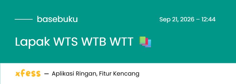 basebuku's tweet photo. Lapak WTS WTB WTT 📚 https://t.co/CQ27DLae9i