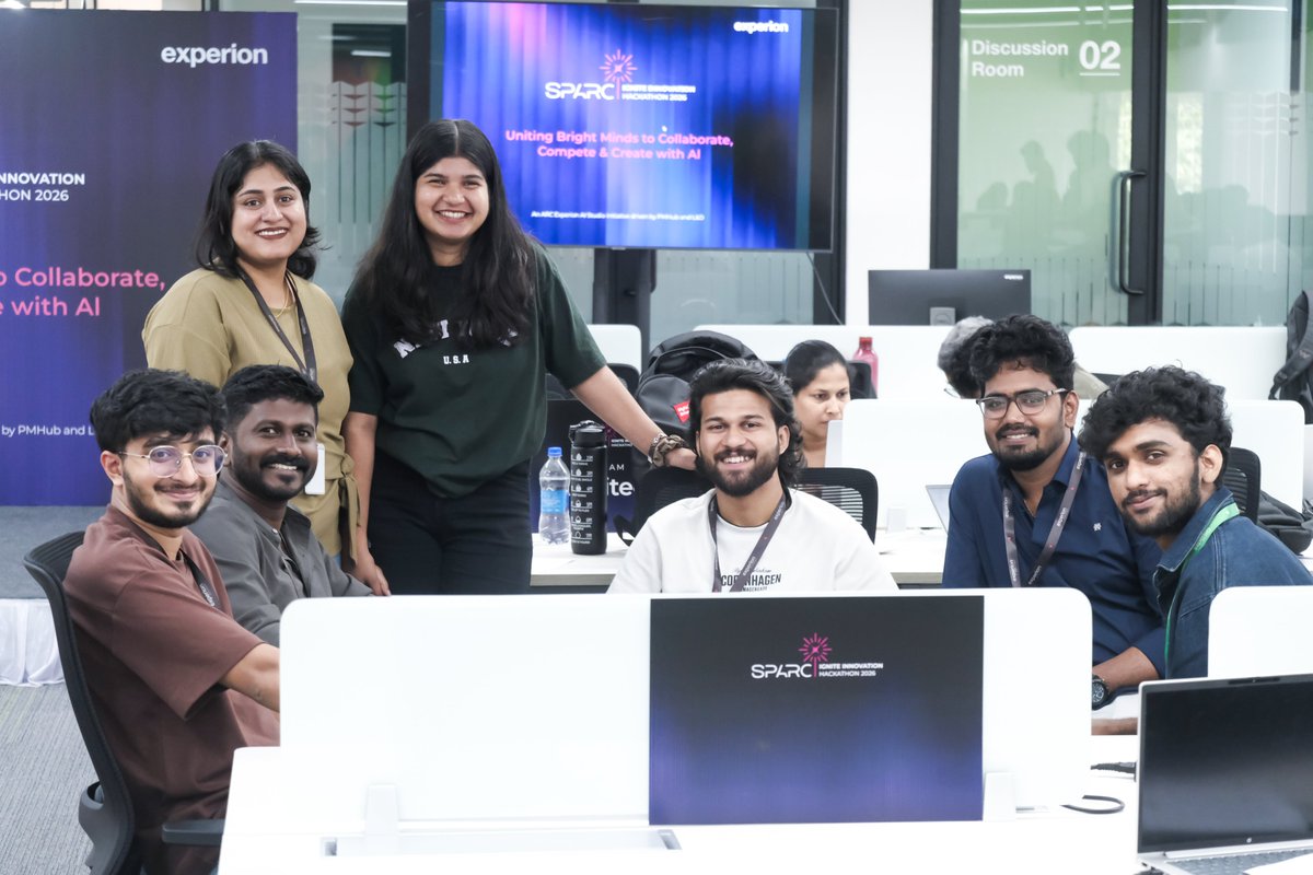 experionglobal's tweet photo. 𝗦𝗣𝗔𝗥𝗖 𝗛𝗮𝗰𝗸𝗮𝘁𝗵𝗼𝗻 𝟮𝟬𝟮𝟲 brought 20 teams together to exchange ideas, experiment, and build with 𝗔𝗥𝗖 𝗙𝗼𝗿𝗴𝗲, our home-grown 𝗔𝗜 𝗦𝗗𝗟𝗖 agentic framework.
A big cheer to all our teams for making SPARC electric! ⚡
#ExperionTechnologies #SPARCHackathon https://t.co/9hB5SRaL2c