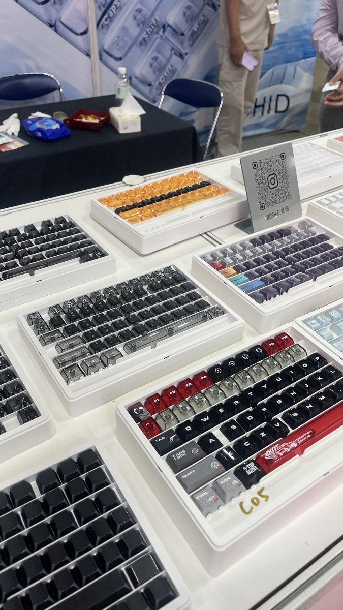 oshidkeys's tweet photo. 🎮 Tokyo Game Show 2026 — What a great experience!

We were excited to showcase some of our latest keycap designs and new products at TGS 2026.
We’re also happy to see events like TGS creating opportunities for manufacturers to bring their products and capabilities directly to the gaming community. We hope to see more industry-focused events like this in the future!

Did you visit our booth? 👀
If you’re a keycap enthusiast, keyboard brand, or product designer who stopped by our booth, leave a comment below.

We may have a chance to send you free samples from OSHID! 🎁
#TokyoGameShow #TGS2026 #Keycaps #MechanicalKeyboard #Gaming #OSHID #KeyboardCommunity