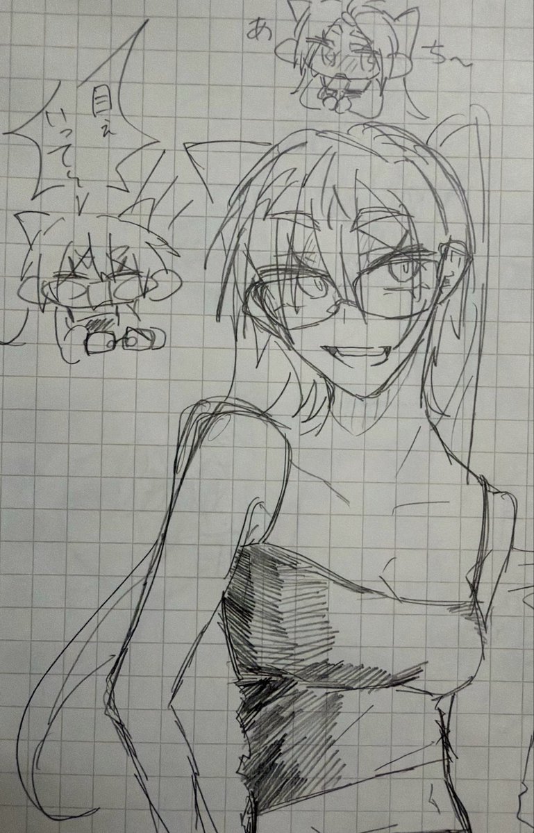 aojisosoumen811's tweet photo. 過去絵が出てきた
今見ると身体全然描けてなかった https://t.co/7z8Uen6z9Z