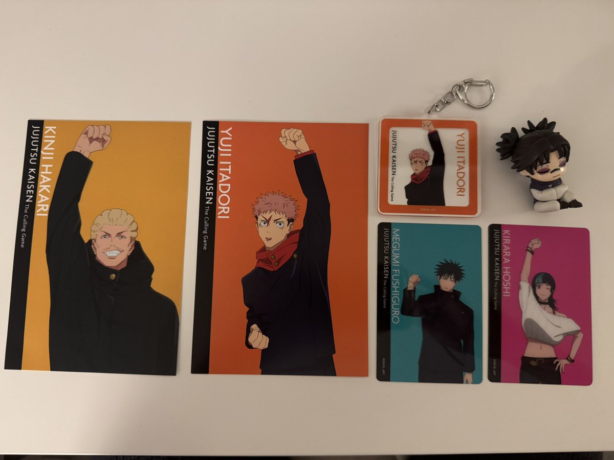 suna1min10's tweet photo. 呪術廻戦 死滅回遊 ポップアップストア

[譲]虎杖、伏黒、星、秤
[求]脹相>>定価+送料

お声かけお待ちしております。 https://t.co/vlaD7i6GbF
