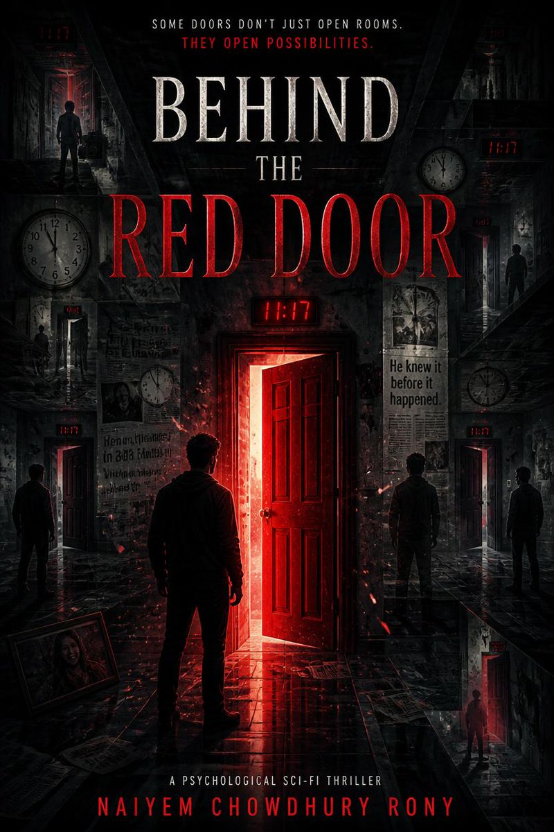 NaiyemRony's tweet photo. What would you do if you discovered your world… wasn’t the original?
📖 Behind the Red Door
👉 https://t.co/NOCFZuwcOD
#BehindTheRedDoor #PsychologicalThriller #SciFiThriller #ScienceFiction #ParallelUniverses #MysteryThriller #Suspense #IndieAuthor #BookTok #BookTwitter https://t.co/uBRXoUPoyt
