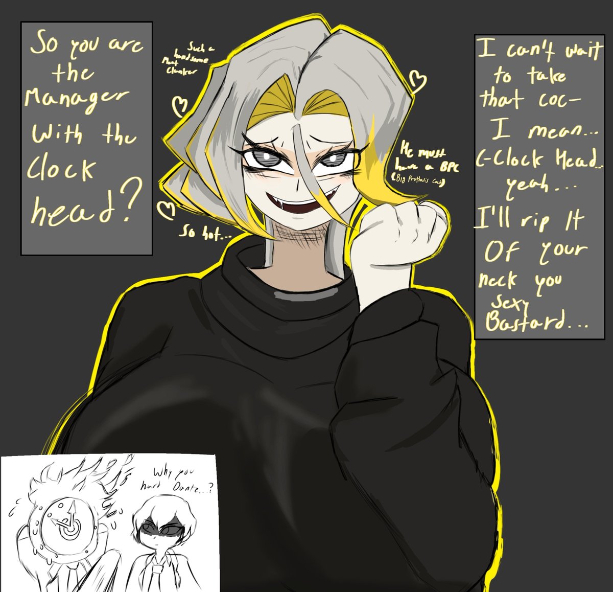ENLIGHTINITY's tweet photo. To be honest I was really hoping for OG Kromer to appear again... But damn her sister ain't half bad either.

Definitely would smash. Which Sinner you think will get her ID? Personally either Outis or Faust (it's going to be Don) https://t.co/UxVvG2nY8K