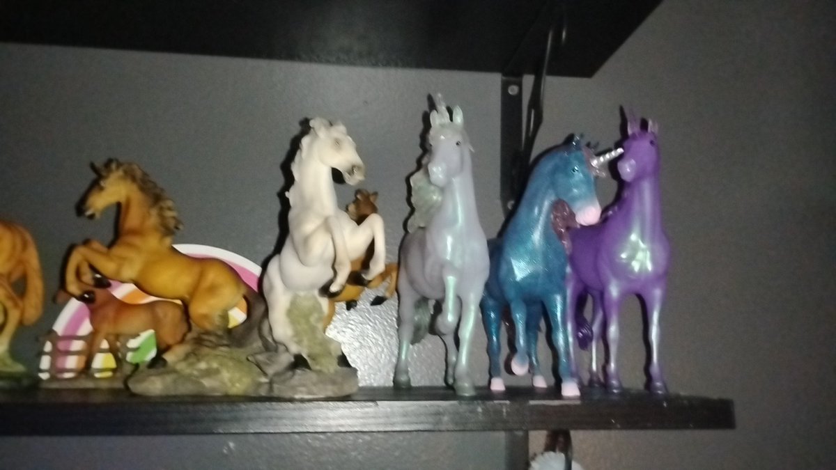 muppgetswifi's tweet photo. @iloveehorses OMG YES OFCC
My special interest is unicorns so most of my stuff are unicorns but as for actual horses here are my babies so far :] https://t.co/9hig58xnOE