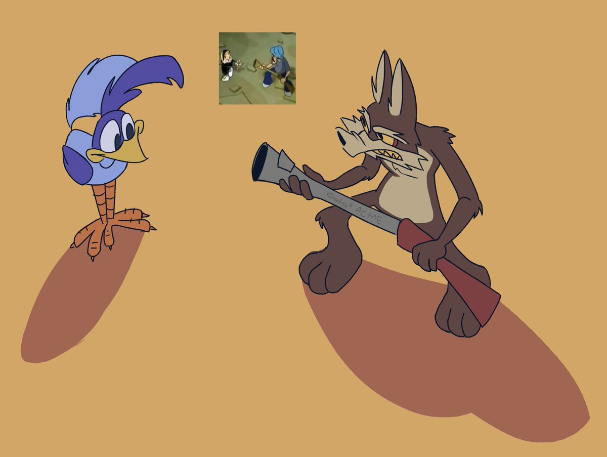 GatoGato842's tweet photo. El día más normal en el desierto.
---
#looneytunes #wileroad #CoyotevsAcme https://t.co/oMBRSNUuwh