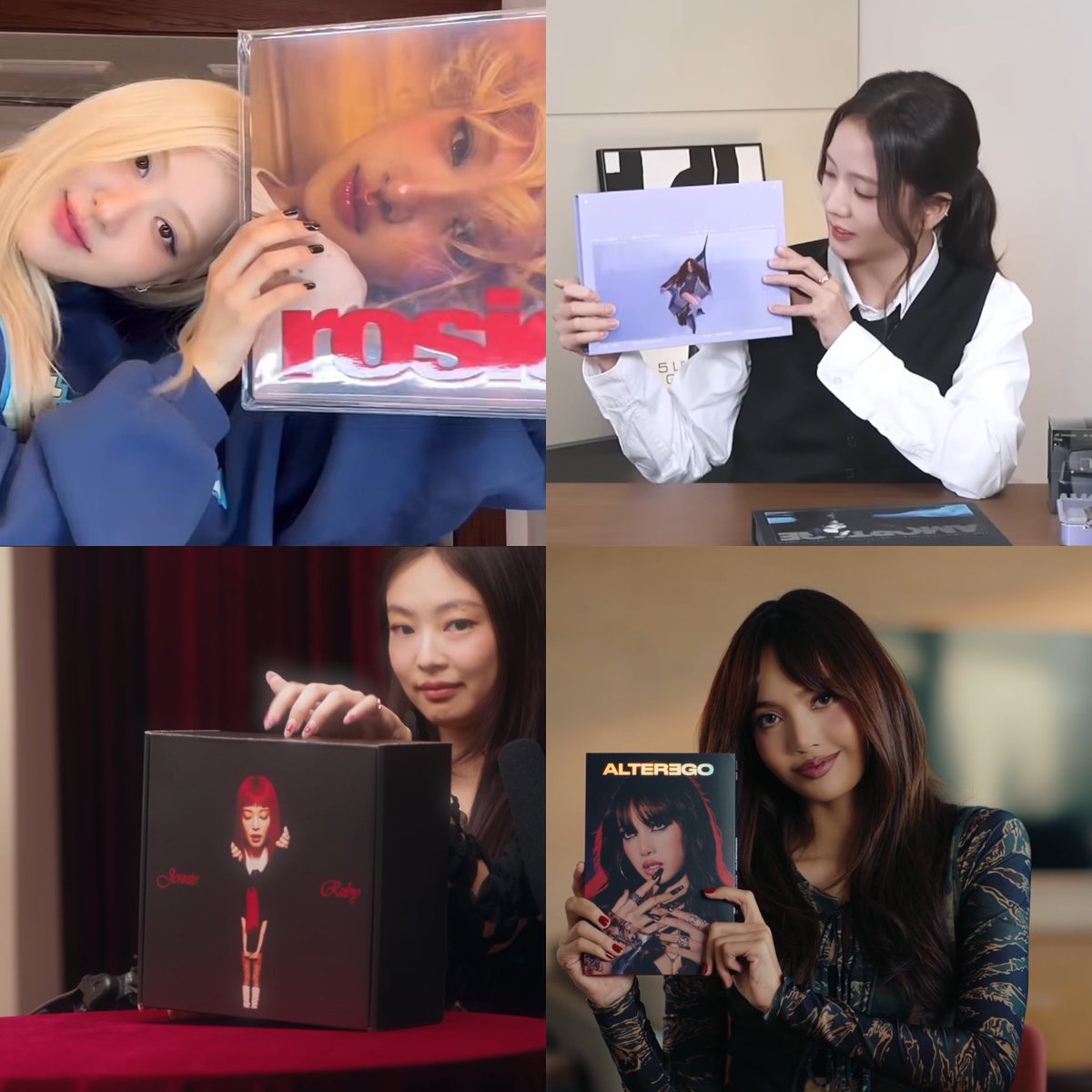 yk2aii's tweet photo. “Listening to their albums, I can really feel how each one reflects who they are. I’m so proud of Rosé, Jennie, and Jisoo, and proud of myself too. We’re all doing the same thing while discovering our own identities.” – Lisa https://t.co/QlLBU5Vpxz