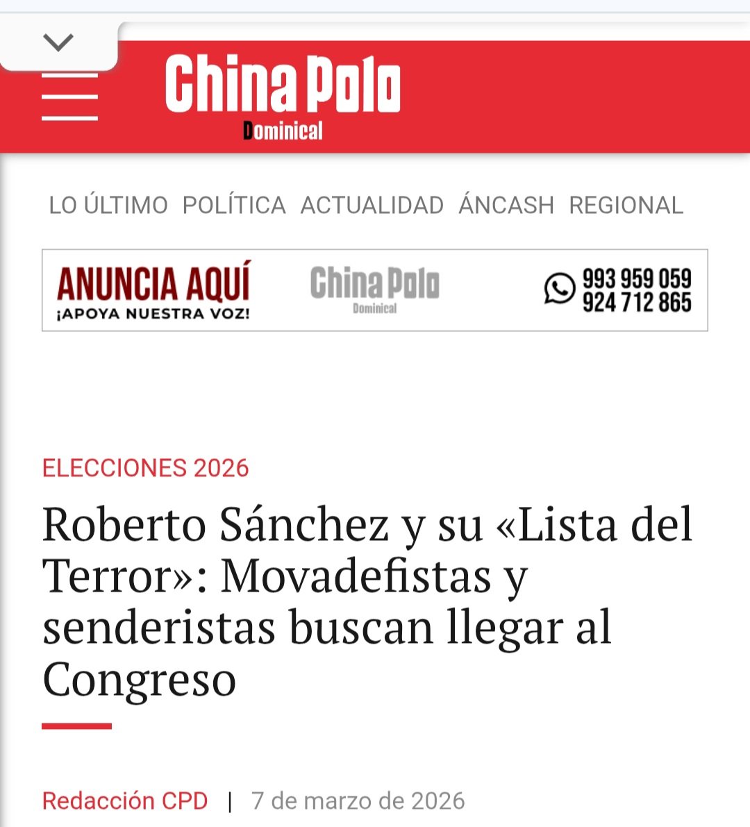 Karblack111's tweet photo. La China Polo fue incómoda para muchos. Investigó a personajes de distintos sectores, pero la izquierda solo menciona a algunos y se olvida de IDL, Harvey Colchado, Rafael Vela y José Domingo Pérez. Incluso fue muy tajante con Roberto Sánchez, señalando que venía con Movadef. https://t.co/QAeFW0wWCL