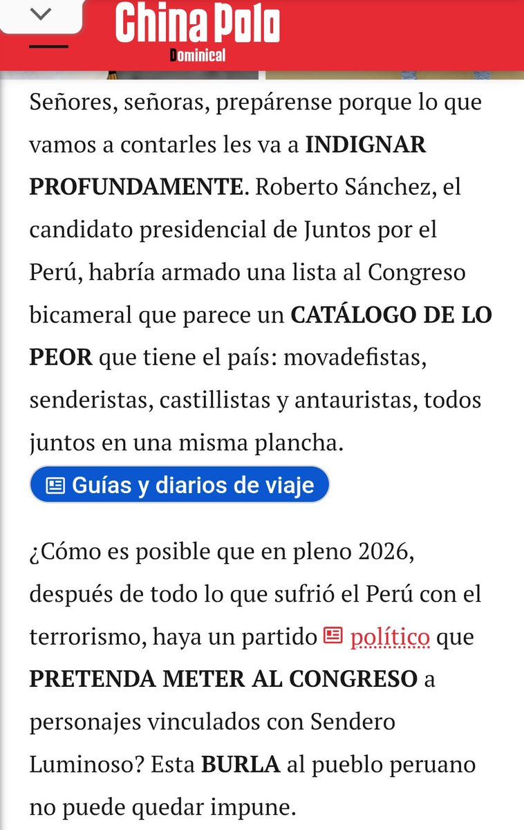 Karblack111's tweet photo. La China Polo fue incómoda para muchos. Investigó a personajes de distintos sectores, pero la izquierda solo menciona a algunos y se olvida de IDL, Harvey Colchado, Rafael Vela y José Domingo Pérez. Incluso fue muy tajante con Roberto Sánchez, señalando que venía con Movadef. https://t.co/QAeFW0wWCL