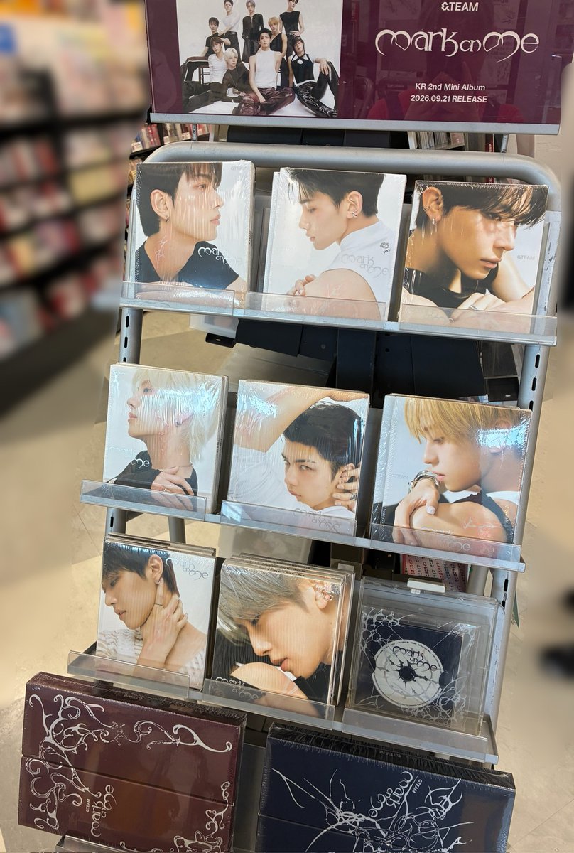 TOWER_ArSapporo's tweet photo. 【&amp;TEAM】

『Mark on Me』本日入荷いたしました🙌✨
※すでに品切れの商品もございます。

🎁特典🎁
トレカ(全9種のうちランダム1種)
応募抽選用シリアルナンバー

#andTEAM 
#エンティーム https://t.co/REWc19EPTn