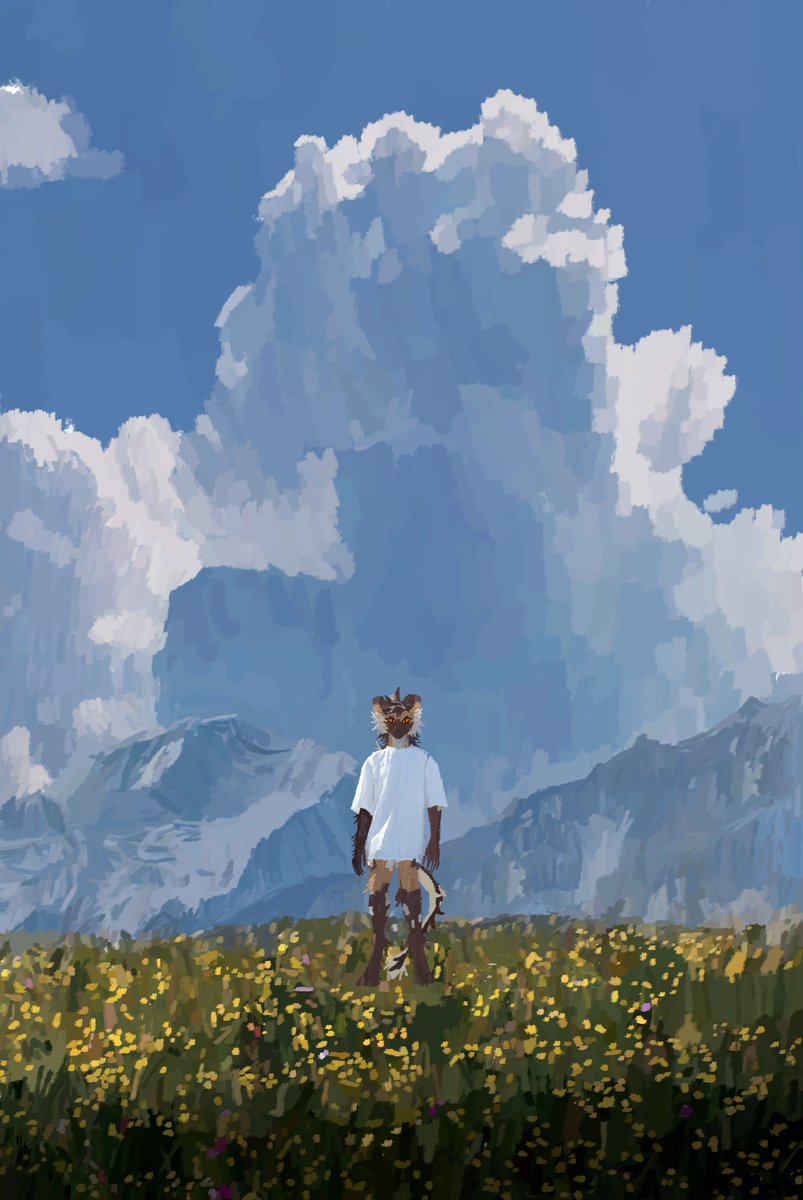 dawgboymanta's tweet photo. A long view /comm for fluffiac https://t.co/sDvse5MgzF