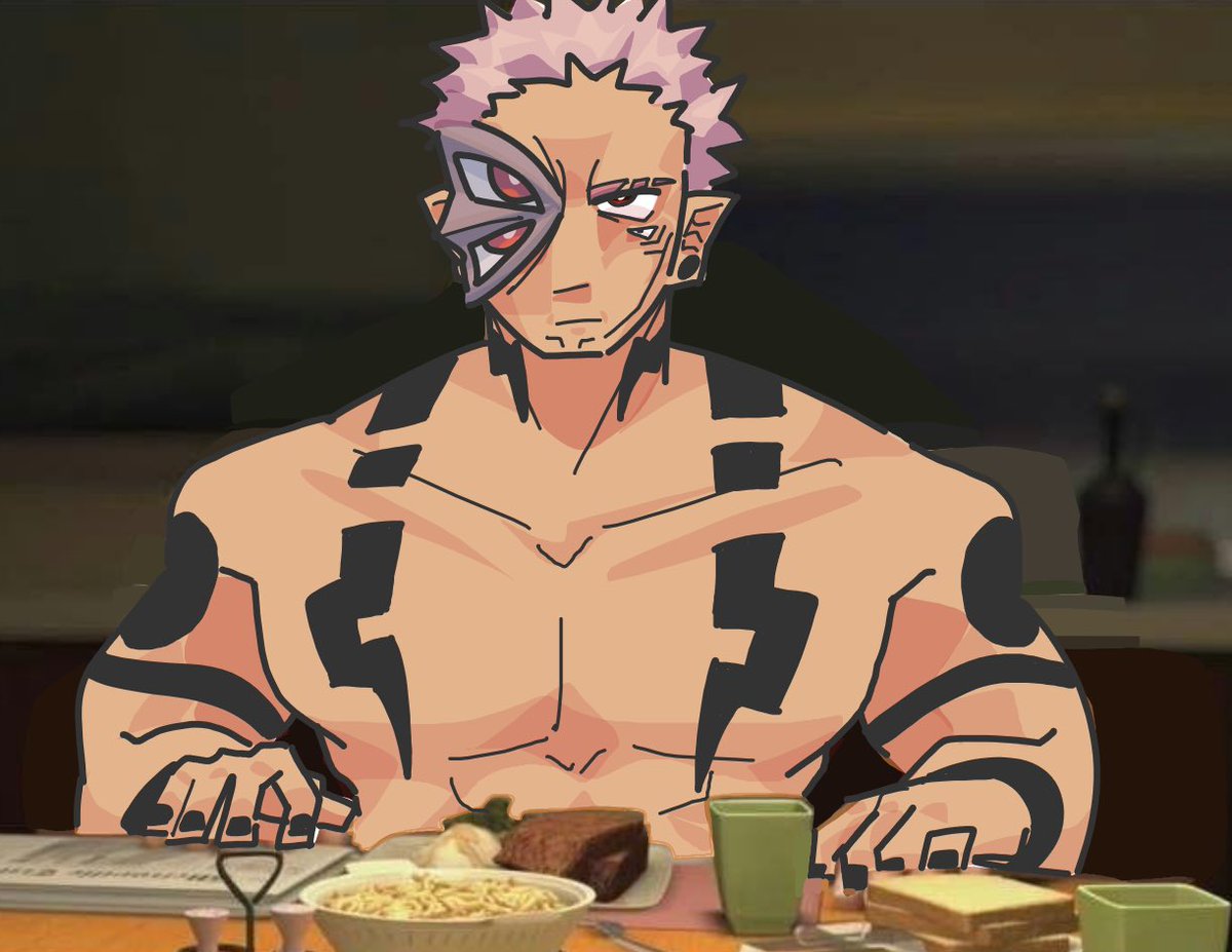 ChatterTeeth34's tweet photo. Angry Sukuna https://t.co/Y8TReyAm8a