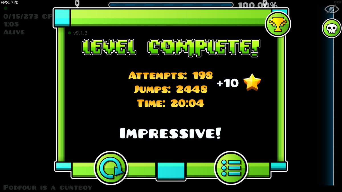abyss_gmd's tweet photo. Superhatemeworld 100%!! 
jump from black blizzard but this level lwk really fun
32.9k attempts im so hyped that i finally beat this https://t.co/k38qDVdVAy