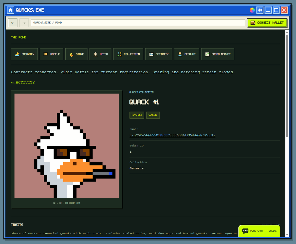 QuacksRH's tweet photo. Quacks #1 Winner
0x5913c54D5090dFF557776eD4Abe168C9f888555d https://t.co/Fwr8ox3bMR