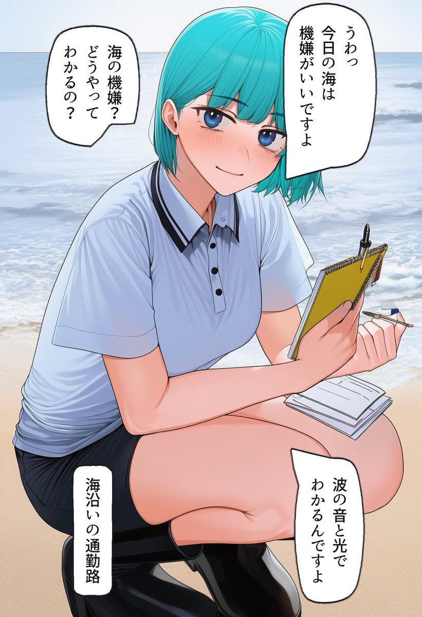 OnThecloudrock's tweet photo. 海沿い通勤の朝の儀式（1/2） https://t.co/zHbZcUxq06