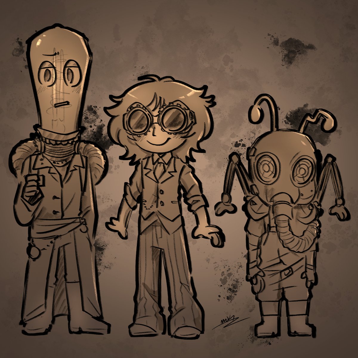 mekaasart's tweet photo. wanted to jump on the au train n make a steam punk one #factattackadventures https://t.co/z9jeg3kGDA