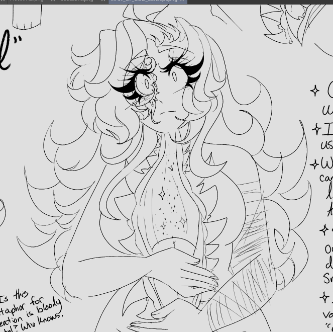 NIGHTSinDREAMS's tweet photo. NIGHTINGALE IS MY WIFE WHO IS MADE OF ENDLESS PIECES STRETCHING FLESH AND GNASHING TEETH, and these are all super old I need to draw more of her like this https://t.co/RR2cKjO5Z3
