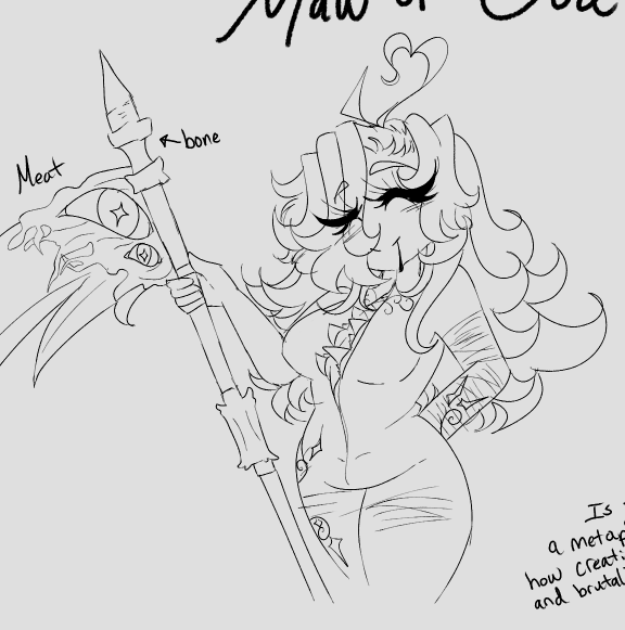 NIGHTSinDREAMS's tweet photo. NIGHTINGALE IS MY WIFE WHO IS MADE OF ENDLESS PIECES STRETCHING FLESH AND GNASHING TEETH, and these are all super old I need to draw more of her like this https://t.co/RR2cKjO5Z3