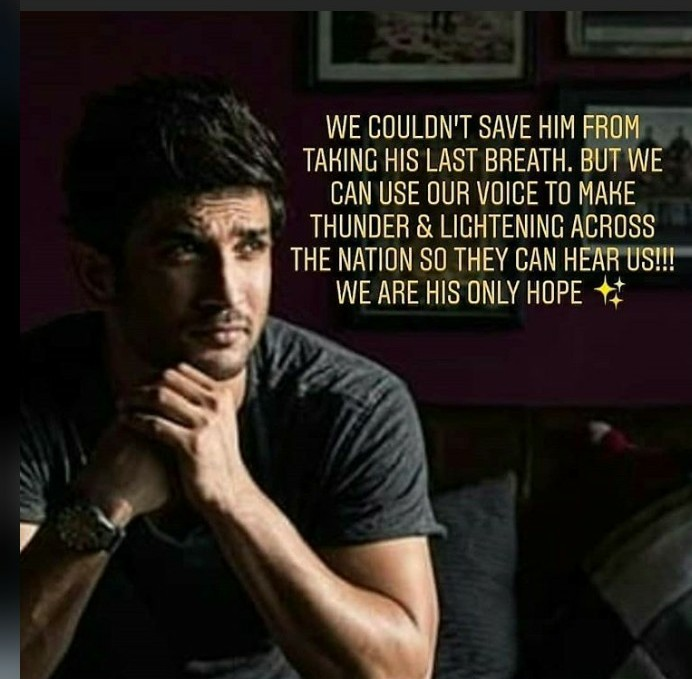 ridham4life's tweet photo. We couldn't save them from taking their last breath !
But we can use our voice to make 
Thunder &amp; Lightening across the nation
So they can hear US !
We are Their only hope !!

Till We Get Justice 4SSR &amp; Disha
#JusticeForSushantSinghRajput
#JusticeForDishaSalian
#ArrestTheCulprits https://t.co/tPZrOaAuVJ